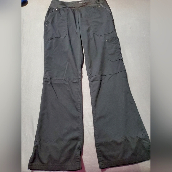 Purple Label Yoga Pants - Purple Lable Yoga, Black Scrub Pants, Item E22